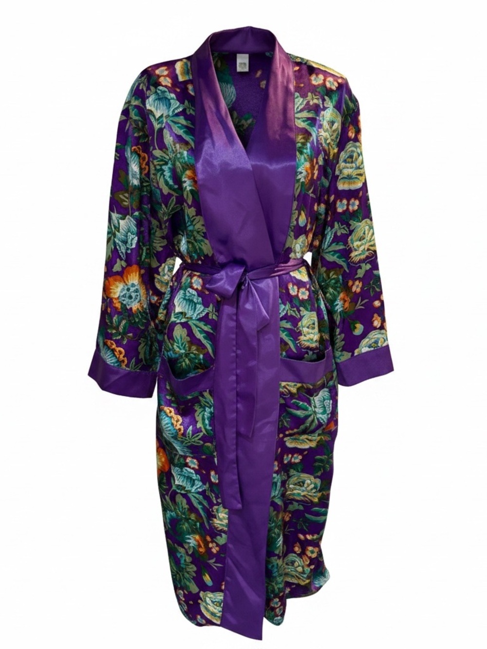 Vintage Victoria's secret kimono gown robe gold label tag LUXURY soft floral